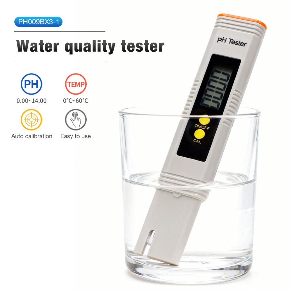 Ph Meter Digital Water Tester - Digitale PH-meter Pen Waterkwaliteitstester Nauwkeurigheid 0,01