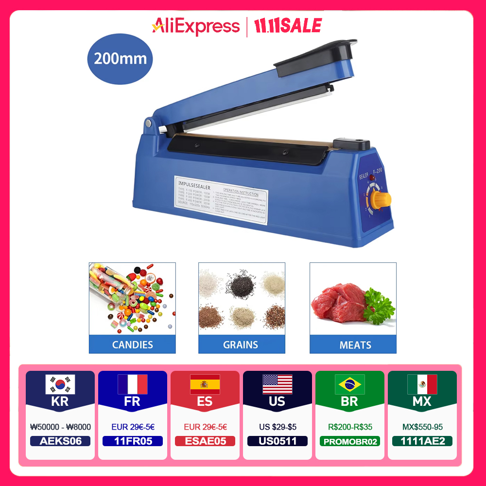 Plastic Bag Impulse Heat Sealer - Impulse Sealer Handmatige Heat Sealer Machine