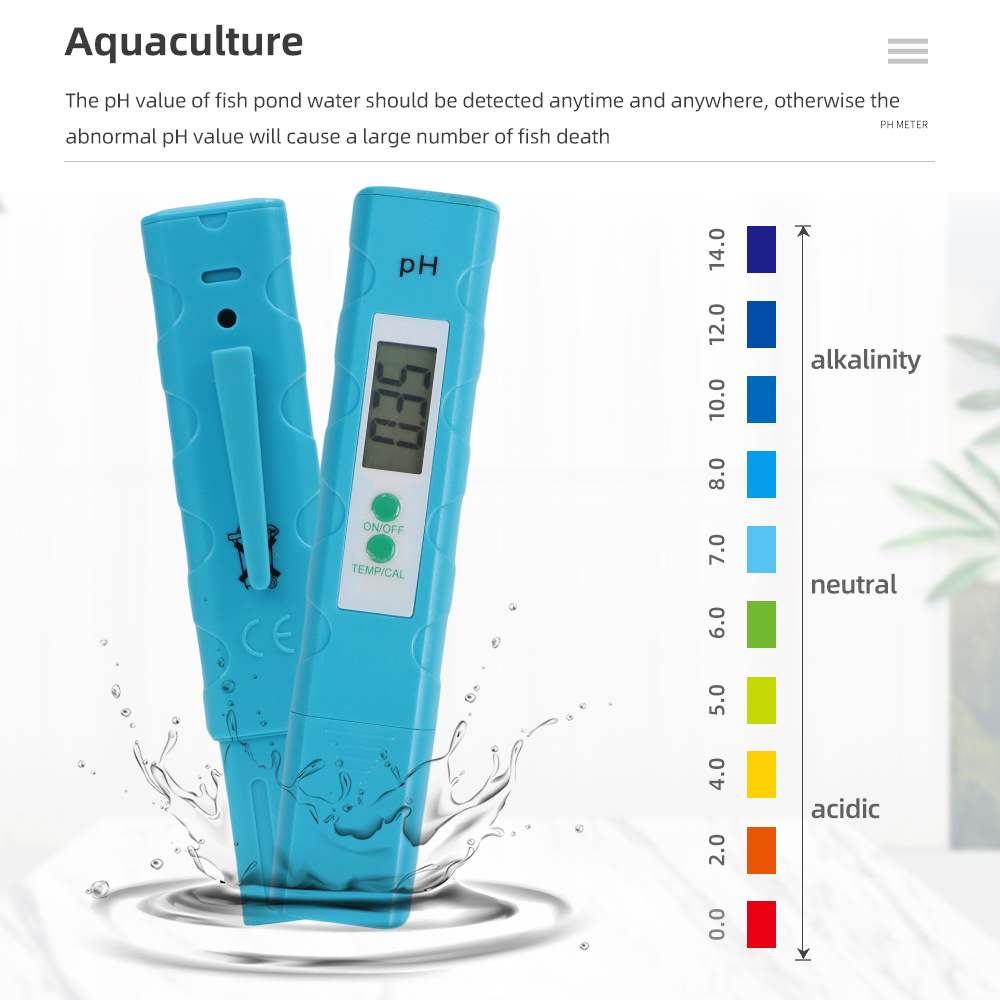 Ph Meter Digital Water Tester - PH-meter Aquarium Pocket Pen 0,01 Hoge