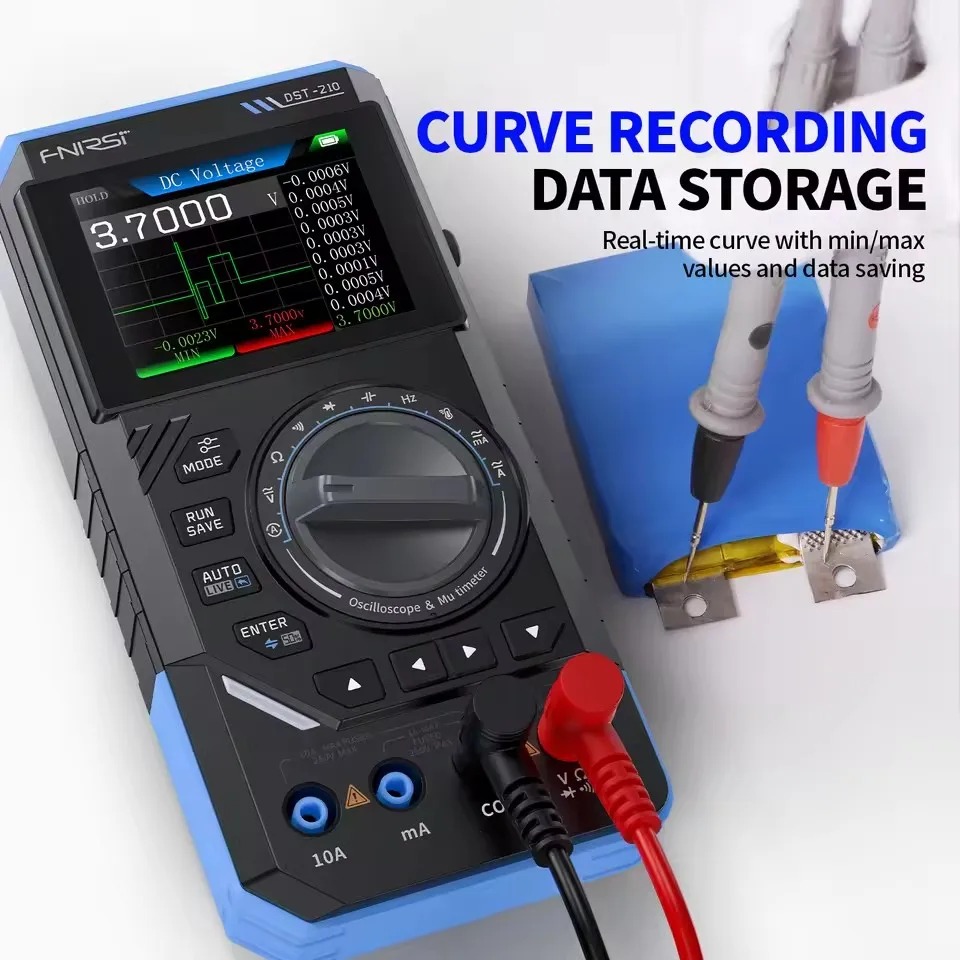 Fnirsi Digital Oscilloscope Handheld - DST210 3-in-1 Digitale Multimeter 10MHz Oscilloscoop