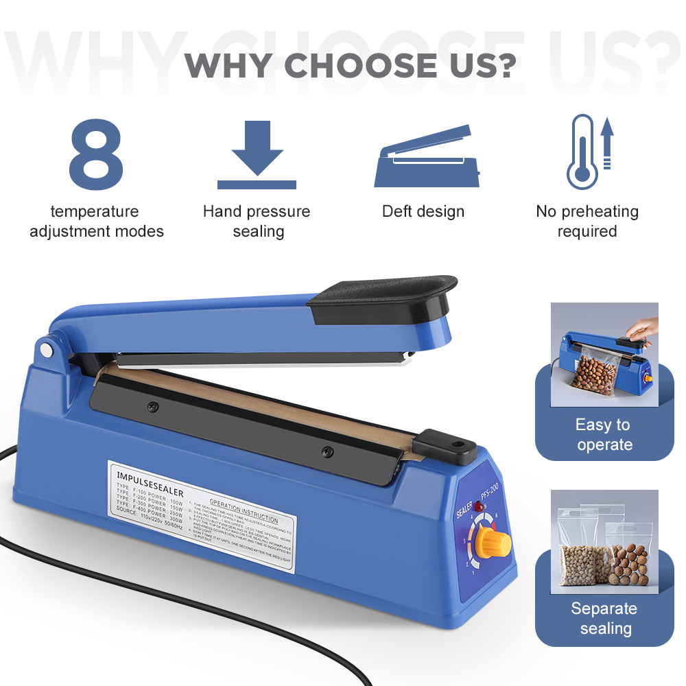Impulssealer Machine Keuken Vo - Plastic Bag Impulse Heat Sealer recensie en prijs