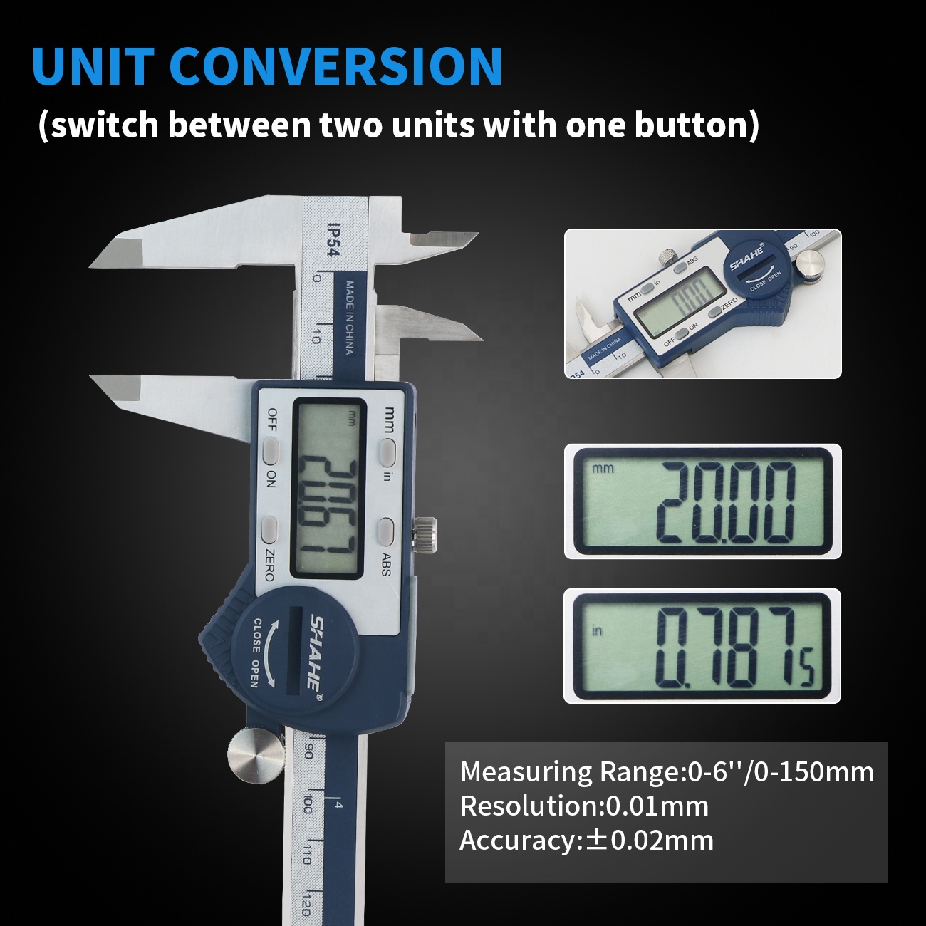 IP54 0-150 mm digitale schuifm - Digital Caliper 150Mm Stainless Steel recensie en prijs