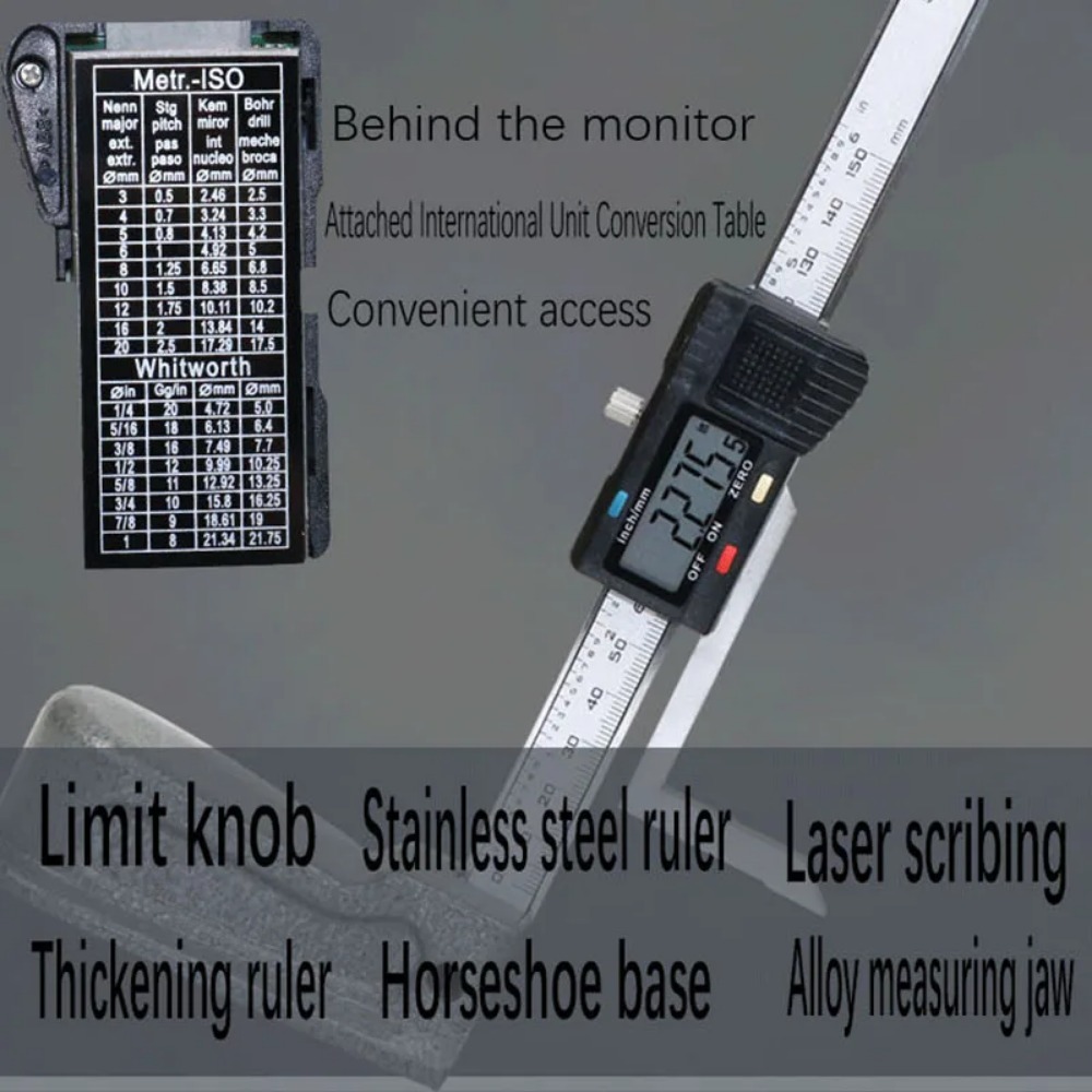 0-150Mm Digitale Hoogmeter Ele - Digital Caliper 150Mm Stainless Steel recensie en prijs