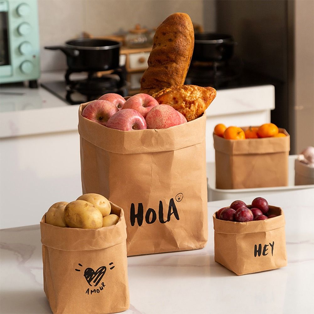 Herbruikbare kraftpapieren zak - Packaging recensie en prijs