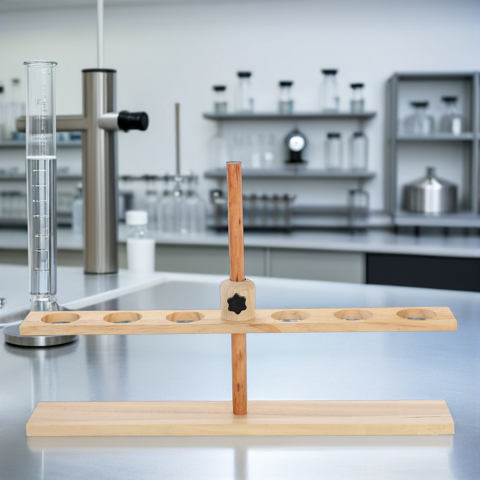 6-gaats houten trechterstandaa - Lab Equipment recensie en prijs